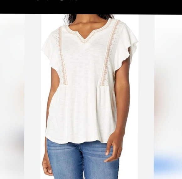 vintage x American Tops - Vintage American embroidered soft new wit tag shirt sz small